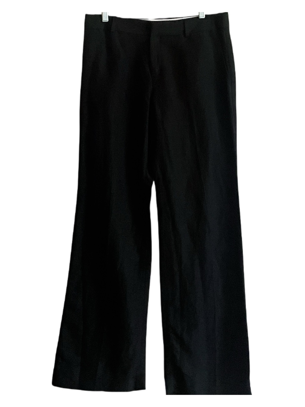 Banana Republic Black Wide Leg Linen Blend Pant